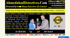 Desktop Screenshot of ahmedabaddetectives.com