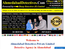 Tablet Screenshot of ahmedabaddetectives.com